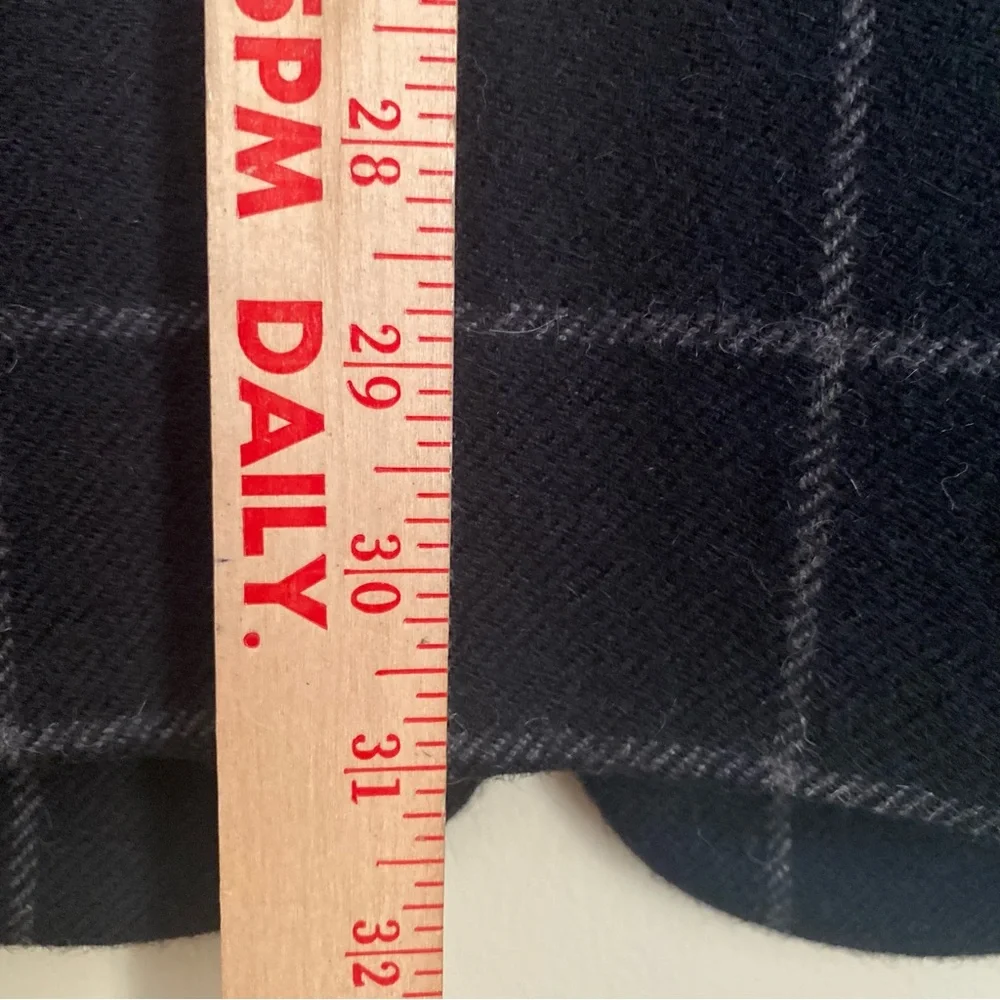 Perry Ellis sports coat black and gray windowpane Size Large 42 Vintage